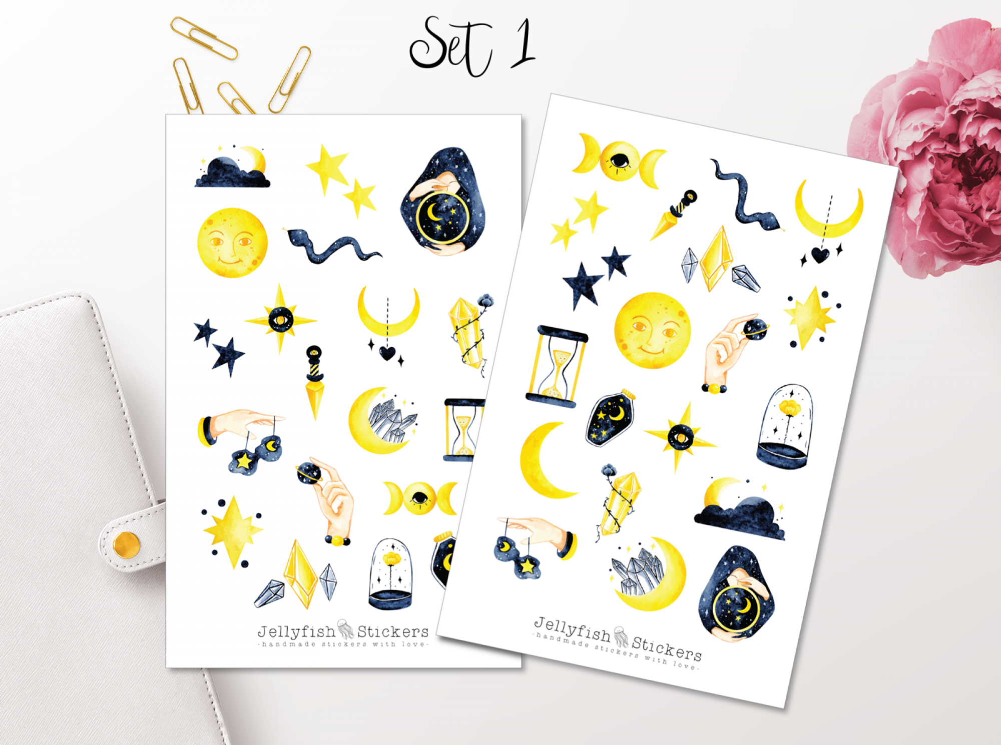 Astronomie Sticker Set